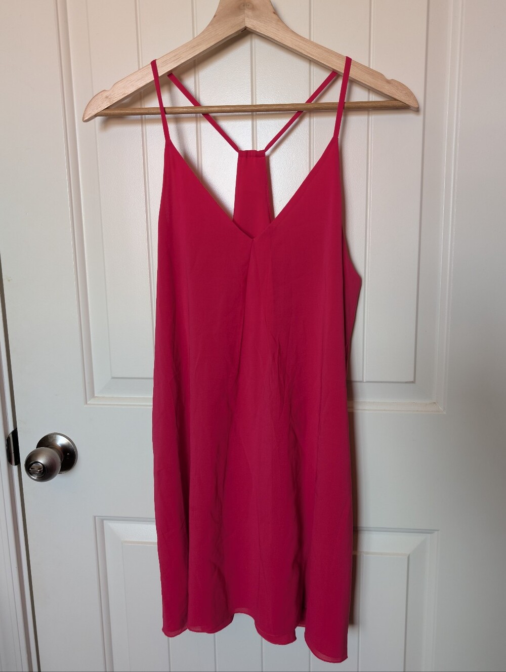 Alice + Olivia Hot Pink Fierra Silk Slip Dress See Measurements Pink